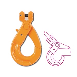 8058R - 8058 Self-locking lifting hooks, Clevis type, high-tensile alloy steel